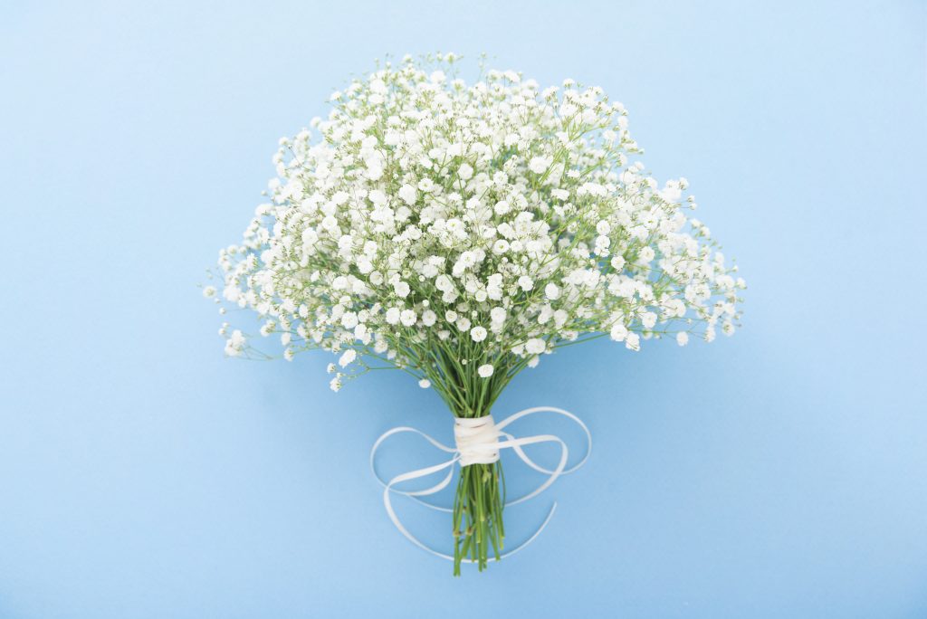 かすみ草のブーケ